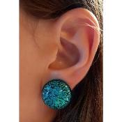 Boucles d'oreilles - Gaïa- turquoise 