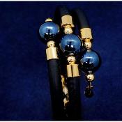Bracelet - CLÉOPATRE- Noir - perles noires 
