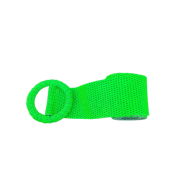 Ceinture large en cuir vert fluo