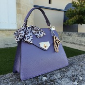 Sac en cuir  Vénus - Lilas 