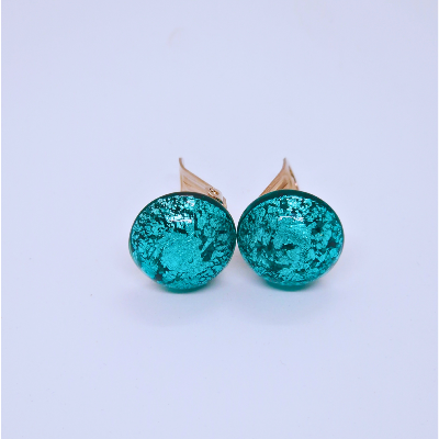 Boucles d'oreilles - Gaïa- turquoise 