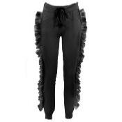 Angeli & Rebel's - Pantalon noir  finition volants 