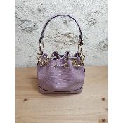 Sac à main cuir véritable - Uzume - Rose lilas