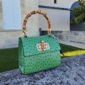 Sac en cuir - Lady A - Vert