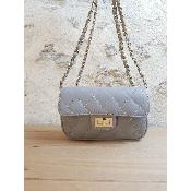 Sac en cuir Artémis-I- Gris