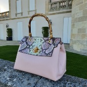 Angeli & Rebel's - sac à main cuir véritable - Cybele - rose