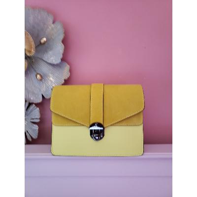 Sac en Cuir Charleroi II - Jaune