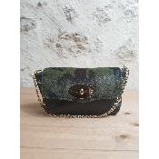 Angeli & Rebel's - sac à main en cuir  - Arianna I- vert et noir 