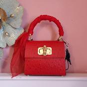 Sac en cuir - Lady A -Rouge