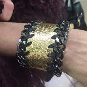 Angeli & Rebel's - Bracelet cuir or - Prolific