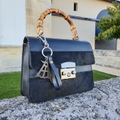 Sac en cuir et poulain - Diane noir