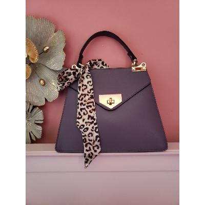 Sac en cuir  Vénus - Lilas 