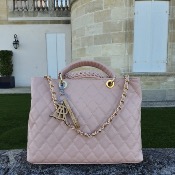 Sac en cuir - Rhéa  rose pâle