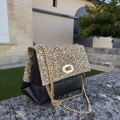 Angeli & Rebel's - sac à main cuir veritable - Artemis or