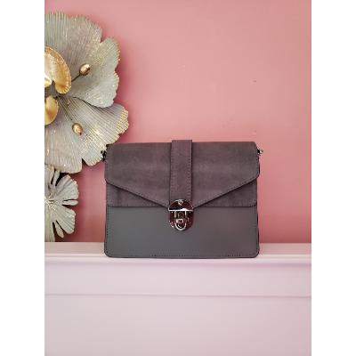 Sac en Cuir Charleroi II - Gris