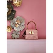 Sac en cuir anses en Bambou - Lady C