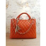 Sac en cuir - Rhéa  Orange