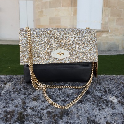Angeli & Rebel's - sac à main cuir veritable - Artemis or