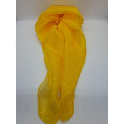 Foulard soie et viscose jaune