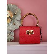 Sac en cuir - Lady A -Rouge