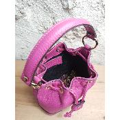 Sac à main cuir véritable - Uzume - Fuschia