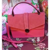 Sac en Cuir Charleroi Fuschia 