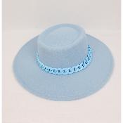 Chapeau Bleu avec Chaine