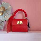 Sac en cuir - Lady A -Rouge