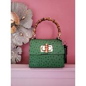 Sac en cuir - Lady A - Vert