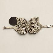 Angeli & Rebel's - Bracelet bijou papillon cuir - argenté - 