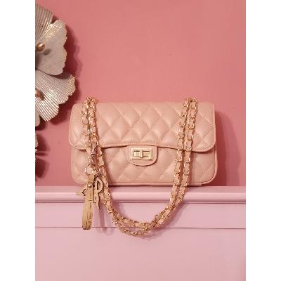 Sac en cuir Artémis II  rose 