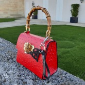 Sac en cuir - Lady A -Rouge