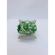 Bracelet en cuir Capucine Vert