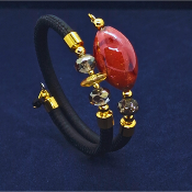 Bracelet-Diadème Téthys - Rouge -Poupre 