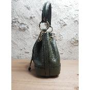 Sac à main cuir véritable - Uzume - Kaki